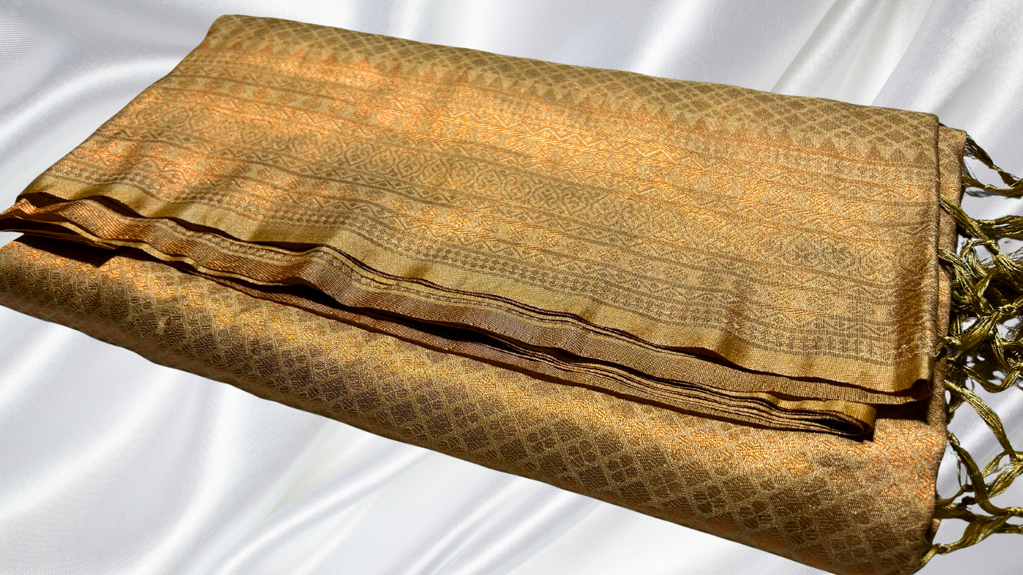 Softy Kubera Single Color Silk Saree - Cream