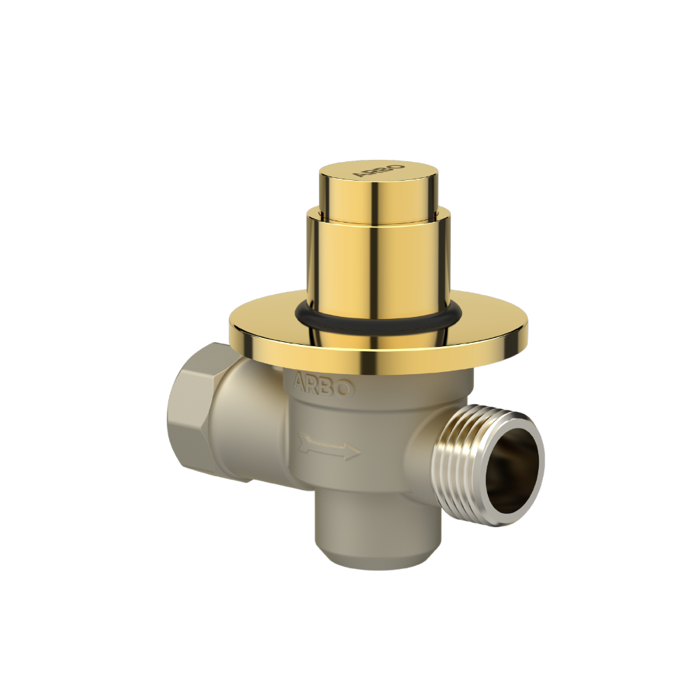 Round Forged Brass Metropole Flush Valve