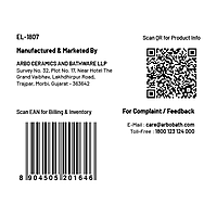 EL-1807 2 Way Angle Cock With Wall Flange