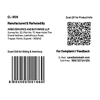 EL-1809 Sink Cock With Swinging Spout With Wall Flange (Wall Mounted Model)