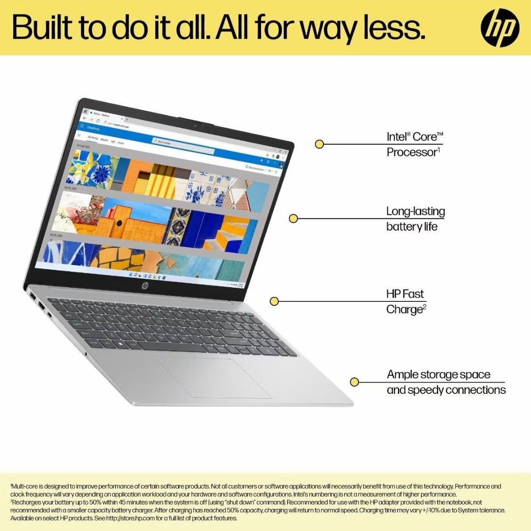 HP Laptop 39.6 cm (15.6) 15-fd0186TU, Silver HP Laptop 39.6 cm (15.6) 15-fd0186TU, Silver