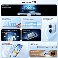 realme C71 4G Obsidian Black 4+64 GB