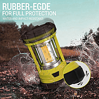 Rechargeable Camping Lantern In Green/Black/Orange