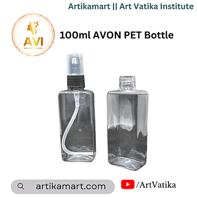 100ml SQUARE PET Bottle CLEAR - 20mm Neck 100ml SQUARE PET Bottle CLEAR - 20mm Neck