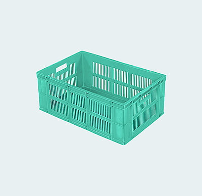 600*400*240 Injection Moulded Plastic Crate