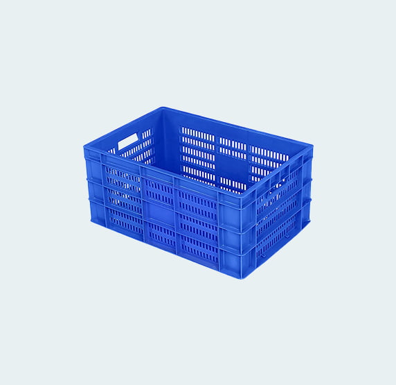 600*400*275 Injection Moulded Plastic Crate