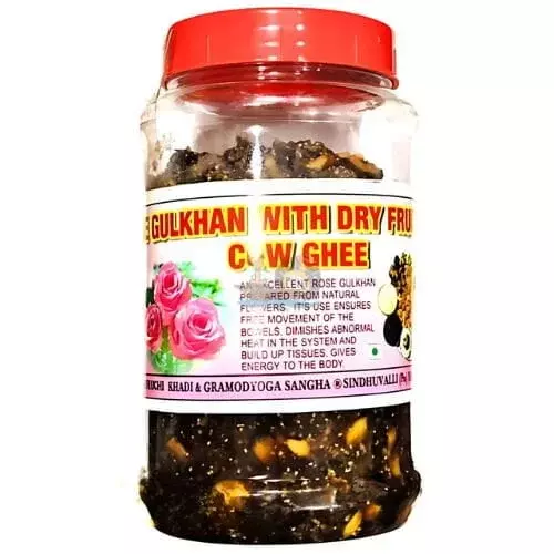 Suruchi's Rose Gulkhan With Dry Fruits And Cow Ghee- 500g Suruchi's Rose Gulkhan With Dry Fruits And Cow Ghee- 500g