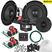DS52KIT 5.25" 4OHMS HIFI BOOKSHELF DIY SET