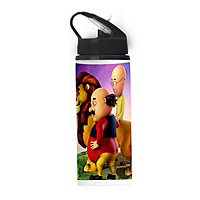 Aluminium Sipper Bottle 600ml with Motu Patlu Print - Ideal for Boys, Gym, and Outdoor
