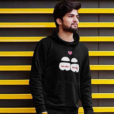 Printed Revaman Made for Each Other: Sublimation Printed Hoodies for Singles Printed Revaman Made for Each Other: Sublimation Printed Hoodies for Singles