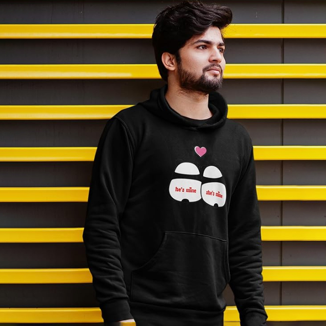 Printed Revaman Made for Each Other: Sublimation Printed Hoodies for Singles Printed Revaman Made for Each Other: Sublimation Printed Hoodies for Singles