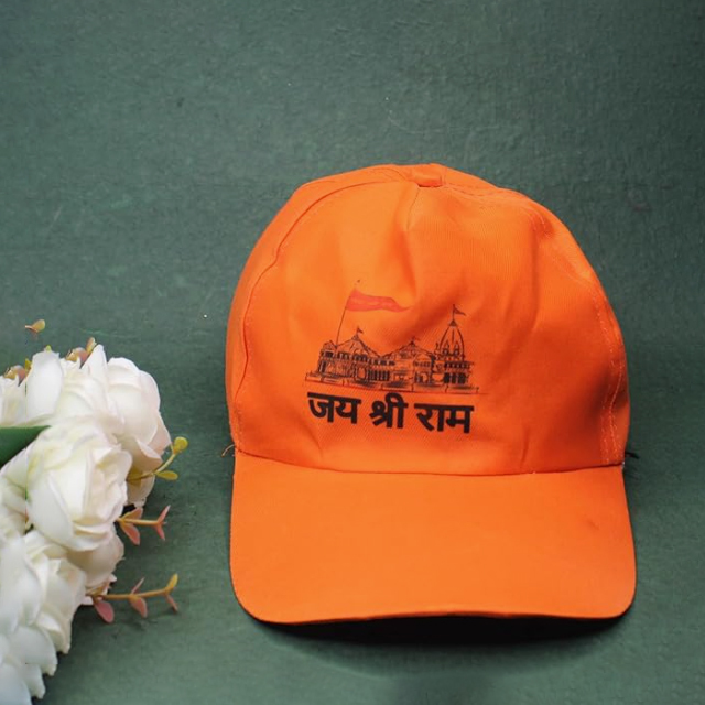 Printed Ayodhya Ram Mandir Traditional Jai Shree Ram Printed Cap/Religious Cap/Unisex Cap Printed Ayodhya Ram Mandir Traditional Jai Shree Ram Printed Cap/Religious Cap/Unisex Cap