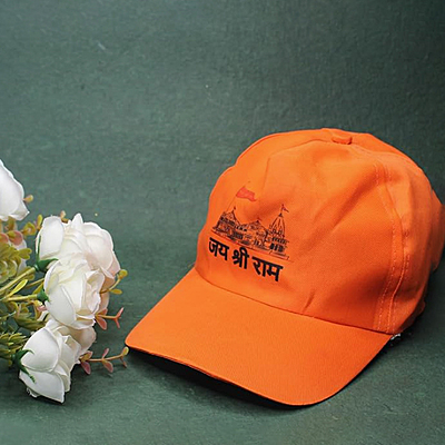 Printed Ayodhya Ram Mandir Traditional Jai Shree Ram Printed Cap/Religious Cap/Unisex Cap Printed Ayodhya Ram Mandir Traditional Jai Shree Ram Printed Cap/Religious Cap/Unisex Cap