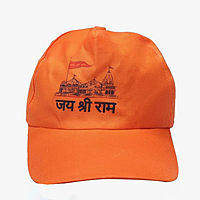 Printed  Ayodhya Ram Mandir Traditional Jai Shree Ram Printed Cap/Religious Cap/Unisex Cap