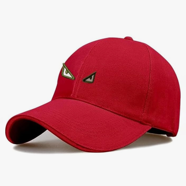 Angry red color Printed Primum Cotton Summer Adjustable Unisex Outdoor Embroidered Cricket Cap Angry red color Printed Primum Cotton Summer Adjustable Unisex Outdoor Embroidered Cricket Cap