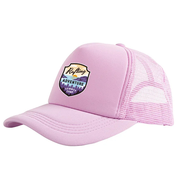 Sublimation Full Pink Mesh Adult Cap Sublimation Full Pink Mesh Adult Cap