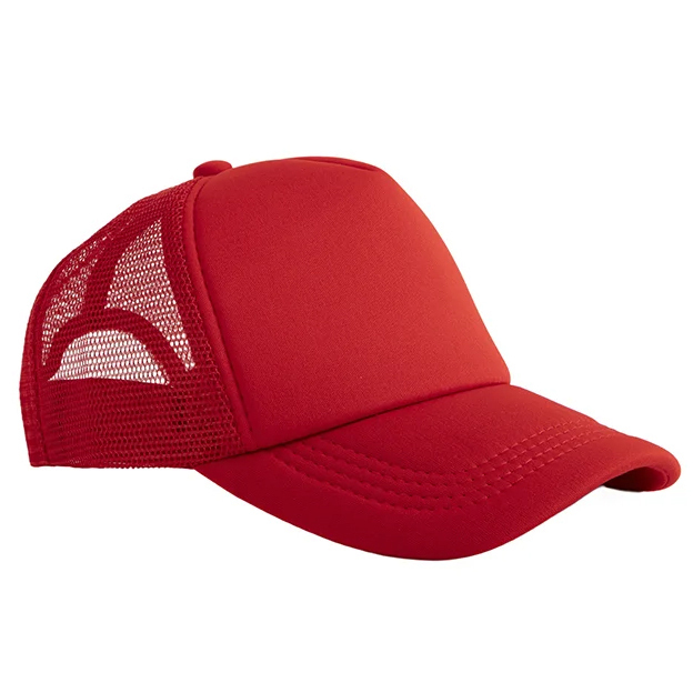 Sublimation Full Pink Mesh Adult Cap Printed Sublimation Full Pink Mesh Adult Cap Printed