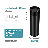 Customized Stainless Steel Temperature Bottle, 500 ml