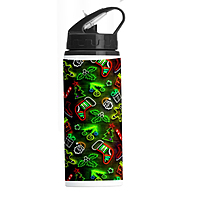 Merry Christmas Sipper Water Bottle Aluminium 600ml Christmas Gift for Boysrinted Merry Christmas Sipper Water Bottle Aluminium 600ml Christmas Gift for Boys