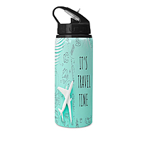 Printed Aluminium Sipper Water Bottle with Lid & Straw 6000ml For Gym, Yoga, Kids, Boys,