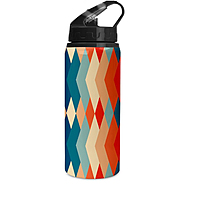 Printed Aluminium Awesome Sipper Water Bottle with Lid & Straw 600ml For Gym, Yoga, Kids, Boys,