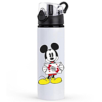 Printed Mickey mouse Aluminum Sublimation Water Bottle With Wide Mouth (E3) Sports