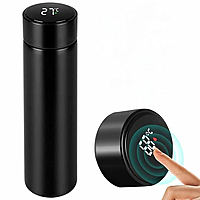 LED Temperature Display Water Bottle, 500ml Double Wall Vacuum Insulated Stainless Steel Flask, Smart Thermos for Hot & Cold Drinks