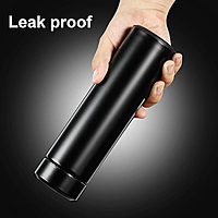 LED Temperature Display Water Bottle, 500ml Double Wall Vacuum Insulated Stainless Steel Flask, Smart Thermos for Hot & Cold Drinks