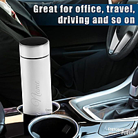 Your Name Printed Stainless Steel Bottle | Vacuum Insulated Bottle with Tea Filter | 500 ML