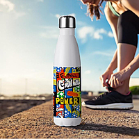 Sublimation Water Bottles Blanks White Stainless Steel Tumbler Flasks Sports
