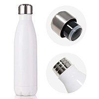 Sublimation Water Bottles Blanks White Stainless Steel Tumbler Flasks Sports