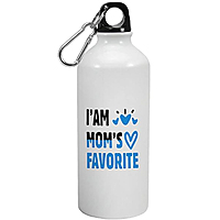 Printed Aluminium Sipper Bottle, Mothers Day Gift for Mother, I'am Moms Favorite