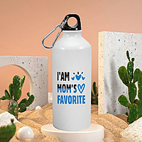 Printed Aluminium Sipper Bottle, Mothers Day Gift for Mother, I'am Moms Favorite