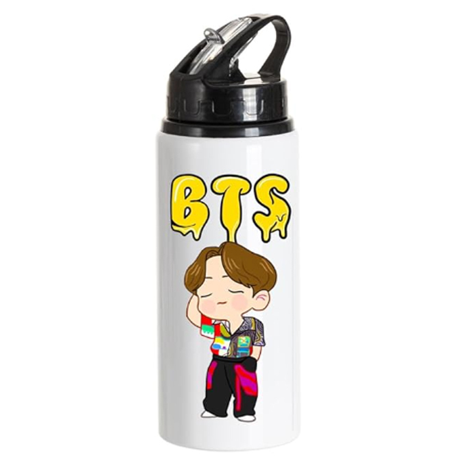 Printed BTS Aluminum Sublimation Water Bottle-750ml Sports/School Printed BTS Aluminum Sublimation Water Bottle-750ml Sports/School