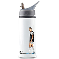 Printed Ronaldo Aluminum Sublimation Water Bottle Model-12 Sports