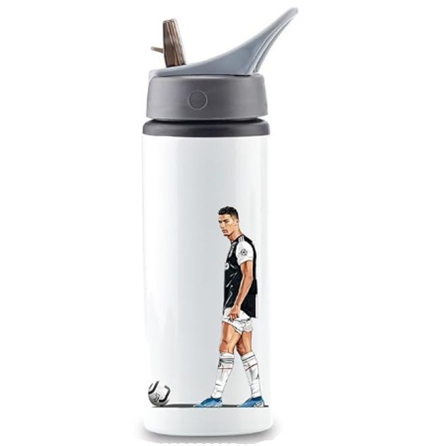Printed Ronaldo Aluminum Sublimation Water Bottle Model-12 Sports Printed Ronaldo Aluminum Sublimation Water Bottle Model-12 Sports