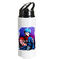Jungkook sipper water bottle With BTS print For Boy and girl Use school
