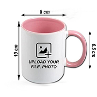 Printed White Coffee Mug Gift Personalized Mug for Birthay Day or Special Occasion Free Keycahin Imprint Gift