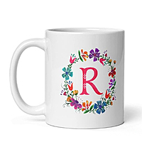 Printed Christmas Alphabet Word Printed Ceramic Mug, Birthday Gift  Xmas Coffee Mug Gift for Kids Boy Girls