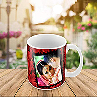 Printed Gift Photo Mug/Customized Printed White Coffee Mug Gift for Family | Friend | Love (Ceramic Material Cup| 325ml