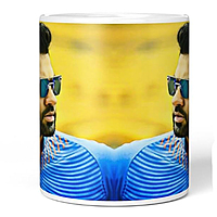 Printed Rohit Sharma Mug Printed Cup Microwave Safe Ceramic Coffee Mug 350ml Pack of 1