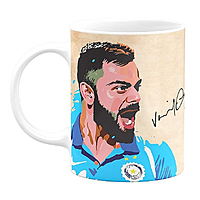 Printed Virat Kohli Quote Printed Ceramic Coffee