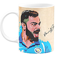 Printed Virat Kohli Quote Printed Ceramic Coffee
