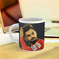 Printed WC 2019"Virat Kholi 8" Printed Ceramic Coffee Mug.Gift for Any Occasion. 11OZ, White (350 ml Pack of 1)