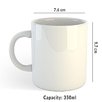 Printed WC 2019"Virat Kholi 8" Printed Ceramic Coffee Mug.Gift for Any Occasion. 11OZ, White (350 ml Pack of 1)