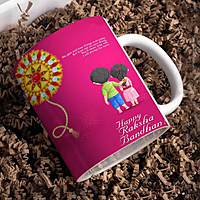 Printed Rakshabandhan-Gift Happy Rakshabandhan Printed Coffee Mug for Brother/Sister