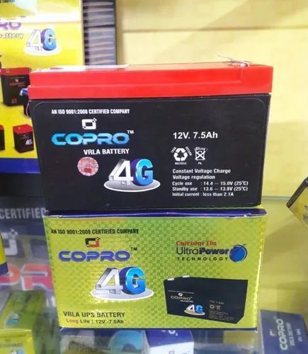 COPRO 4G 12v Battery 7.5 Ah Lead Acid COPRO 4G 12v Battery 7.5 Ah Lead Acid