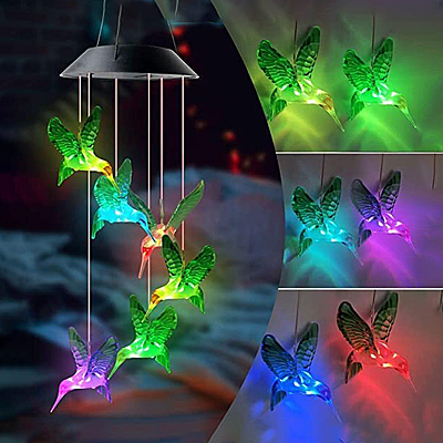 Solar Wind Chime,Color Changing Wind Chimes,LED Decorative Mobile,Gifts for Mom,Waterproof Outdoor Solar Wind Chime,Color Changing Wind Chimes,LED Decorative Mobile,Gifts for Mom,Waterproof Outdoor