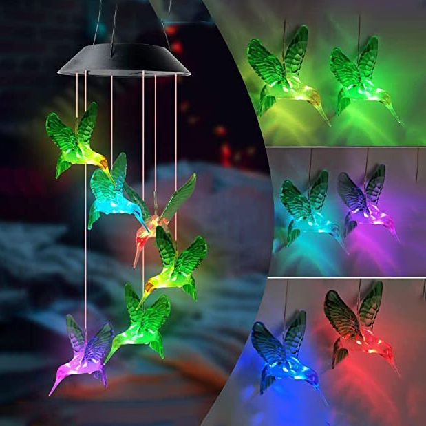 Solar Wind Chime,Color Changing Wind Chimes,LED Decorative Mobile,Gifts for Mom,Waterproof Outdoor Solar Wind Chime,Color Changing Wind Chimes,LED Decorative Mobile,Gifts for Mom,Waterproof Outdoor