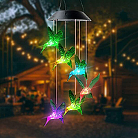 Solar Wind Chime,Color Changing Wind Chimes,LED Decorative Mobile,Gifts for Mom,Waterproof Outdoor